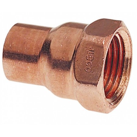 AMERICAN IMAGINATIONS 1 in. x 1 in. Copper Female Adapter - Cast AI-35633